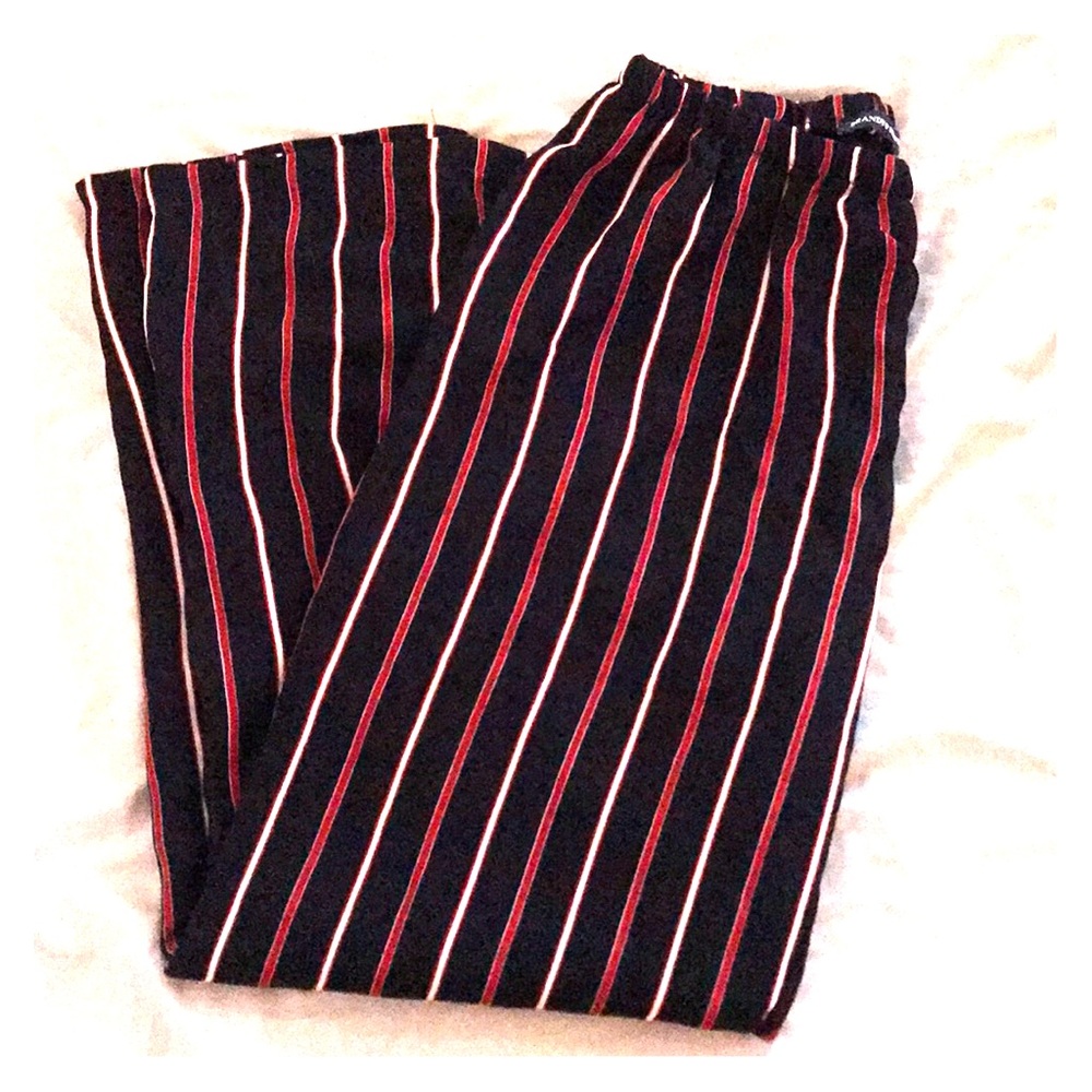 Brandy Melville Red/Blue Striped Pants